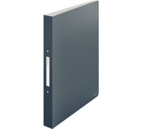 Папка LEITZ Active Cosy soft touch на 2 кольцах, 32 мм, серый 42380089
