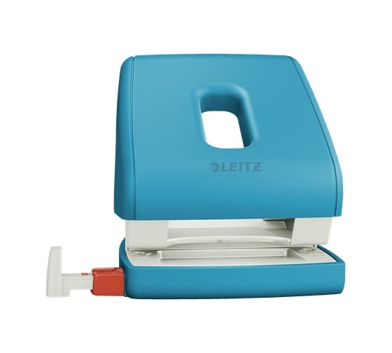 Дырокол LEITZ Cosy soft touch 30 листов, синий 50040061