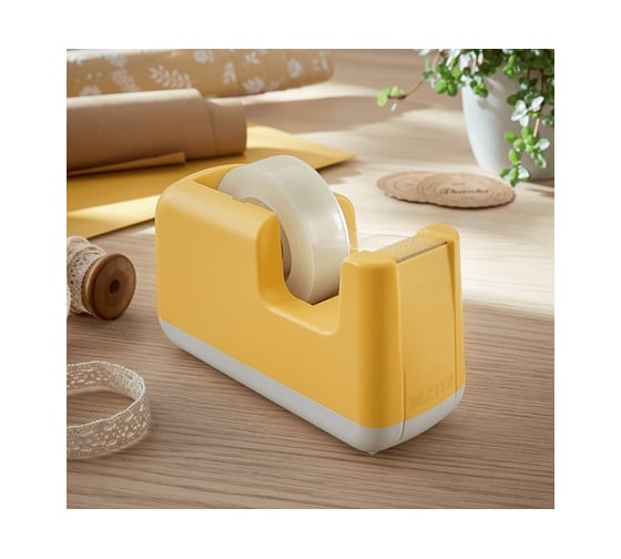 Диспенсер для клейкой ленты LEITZ Cosy soft touch, желтый 53670019