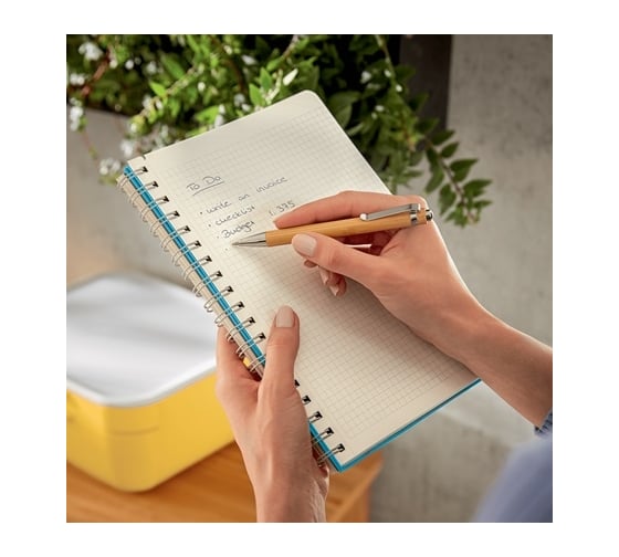 Блокнот LEITZ Cosy soft touch на пружинке, формат B5, в клетку, синий 44840061