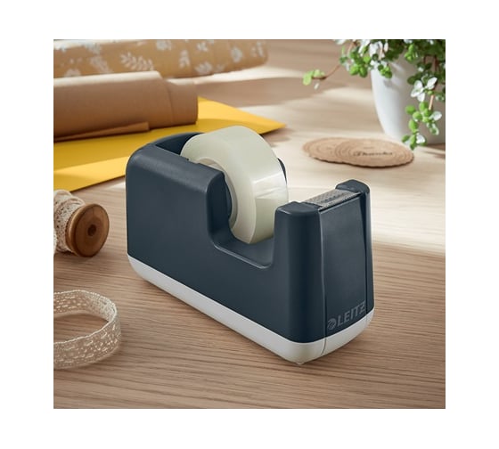 Диспенсер для клейкой ленты LEITZ Cosy soft touch, серый 53670089