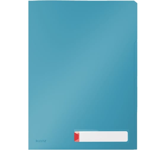 Папка-уголок LEITZ Cosy soft touch с разделителями на 3 отделения, 3 шт в упаковке, синий 47160061