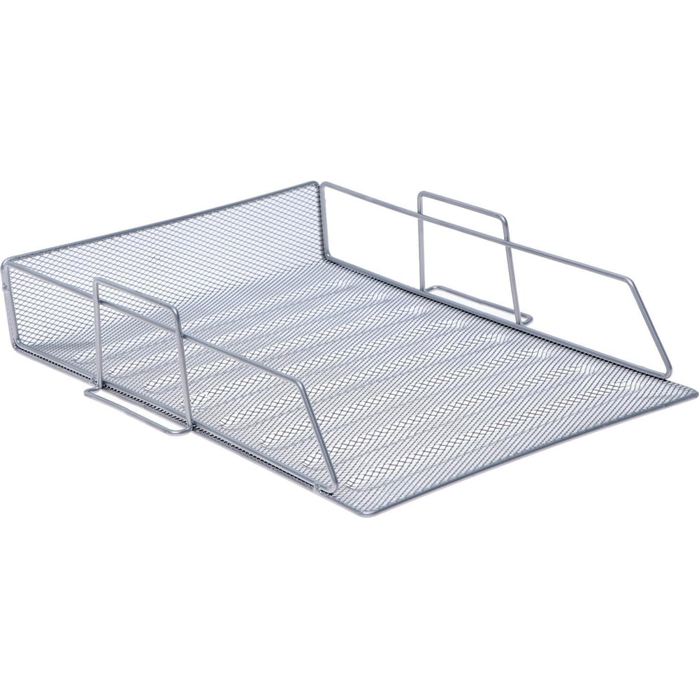 Горизонтальный лоток для бумаг Calligrata сетка, металл, серый 5472085 ...