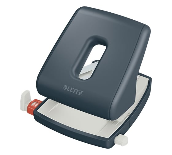 Дырокол LEITZ Cosy soft touch 30 листов, серый 50040089
