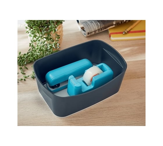 Диспенсер для клейкой ленты LEITZ Cosy soft touch, синий 53670061