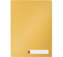 Папка-уголок LEITZ Cosy soft touch с разделителями на 3 отделения, 3 шт в упаковке, желтый 47160019