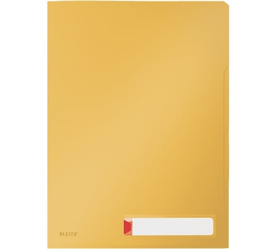 Папка-уголок LEITZ Cosy soft touch с разделителями на 3 отделения, 3 шт в упаковке, желтый 47160019 1