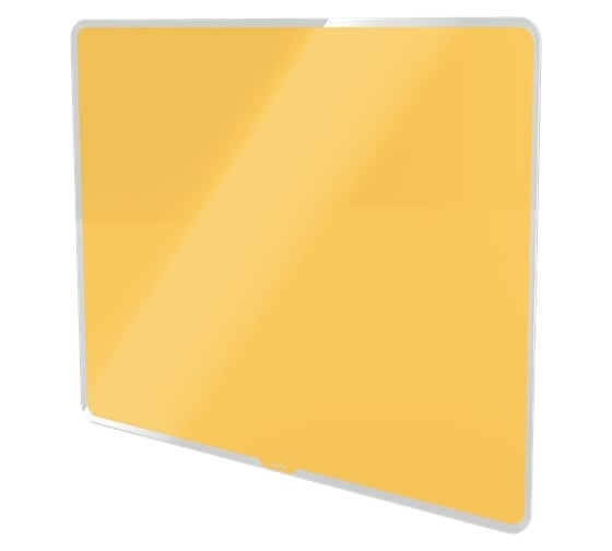 Магнитно-маркерная стеклянная доска LEITZ Cosy 80x60 см, желтый 70430019