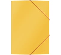Картонная папка LEITZ Cosy soft touch на резинке с 3-мя клапанами, желтый 30020019