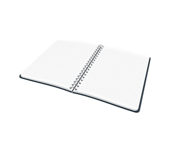 Блокнот LEITZ Cosy soft touch на пружинке, формат B5, в клетку, серый 44840089