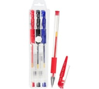 Набор гелевых ручек Calligrata 3 цвета с резиновыми держателями в блистере 1512097