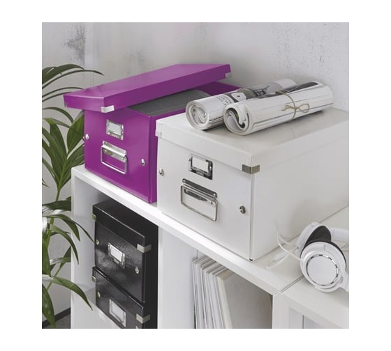 Короб Leitz Click & Store M A4, фиолетовый 60440062