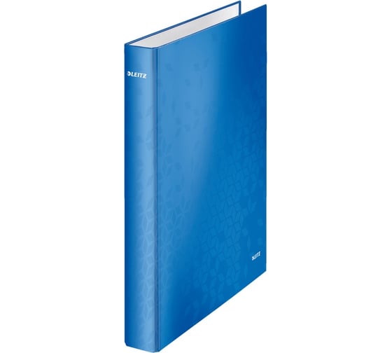Папка Leitz WOW 2DR с кольцевым механизмом 25 мм голубой глянцевый 42410036