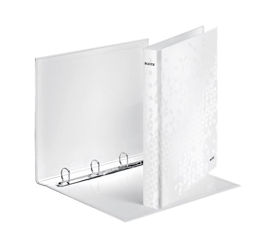 Папка Leitz WOW 4DR с кольцевым механизмом 25 мм, перламутровый глянцевый 42420001