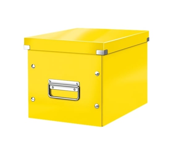 Короб Leitz Click & Store M куб, желтый 61090016