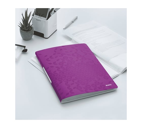 Книга Leitz WOW с 20 карманами, фиолетовый 46310062