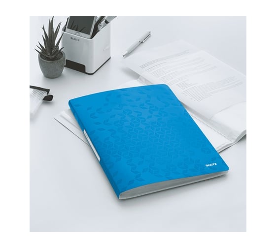 Книга Leitz WOW с 20 карманами, синий 46310036
