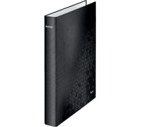 Папка Leitz WOW 2DR с кольцевым механизмом 25 мм темно-черный глянцевый 42410095