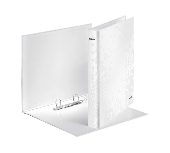 Папка Leitz WOW 2DR с кольцевым механизмом 25 мм , перламутровый глянцевый 42410001