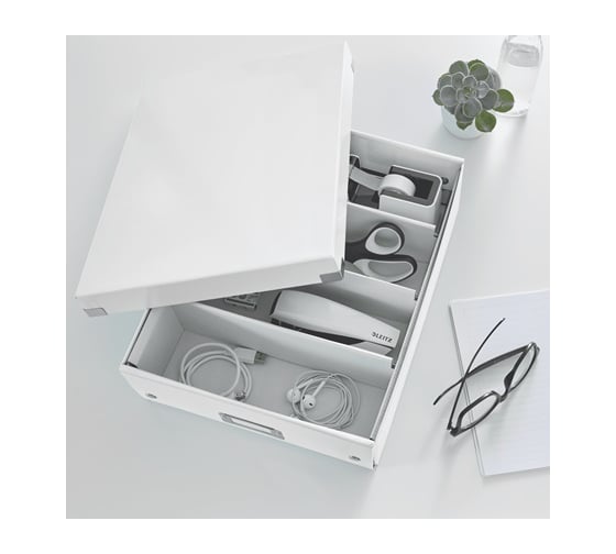 Короб-органайзер Leitz Click & Store M, белый 60580001