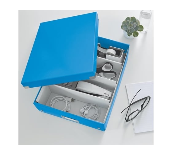 Короб-органайзер Leitz Click & Store M, синий 60580036