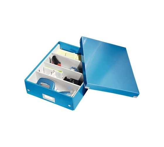 Короб-органайзер Leitz Click & Store M, синий 60580036