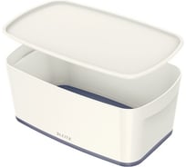 Короб Leitz MyBox с крышкой, малый, белый/серый 52291001