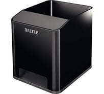 Подставка для ручек и смартфона Leitz WOW с усилением звука, черный 53630095