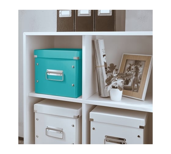 Короб Leitz Click & Store M куб, бирюзовый 61090051