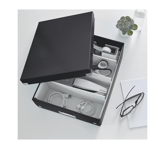 Короб-органайзер Leitz Click & Store M, черный 60580095