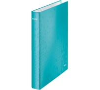 Папка Leitz WOW 4DR с кольцевым механизмом 25 мм, бирюзовый глянцевый 42420051