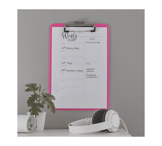Планшет Leitz WOW A4, розовый 39710023