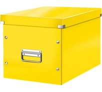 Короб Leitz Click & Store L куб, желтый 61080016