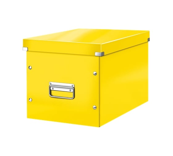 Короб Leitz Click & Store L куб, желтый 61080016