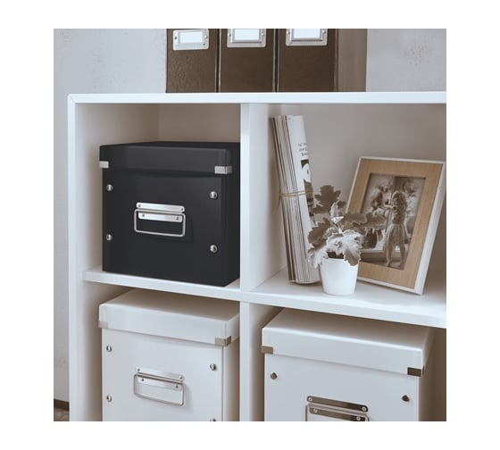 Короб Leitz Click & Store M куб, черный 61090095