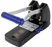 Дырокол металлический МОЩНЫЙ EXTRA Heavy duty, до 160 листов, черно-синий, BRAUBERG 272722