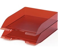 Горизонтальный лоток DURABLE BASIC прозрачно-красный 1701672003