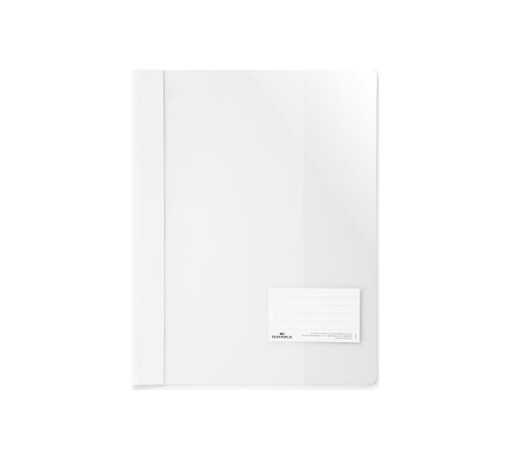 Папка-скоросшиватель DURABLE с прозрачным листом А4+, белая 269002 1