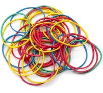 Резинки для купюр Silwerhof 189020 d=60 мм, 2 мм, 1000 гр, ассорти, пластиковый пакет 1167362