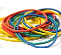 Резинки для купюр Silwerhof 189019 d=60 мм, 2 мм, 100 гр, ассорти, пластиковый пакет 1167361