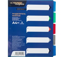 Разделитель файлов Expert Complete 5 шт., пластиковый, A4+, Premier EC270030204, волокно, ассорти 749718