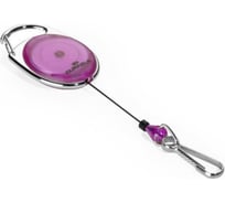 Держатель-рулетка DURABLE STYLE ретрактор с карабином фиолетовый 832712