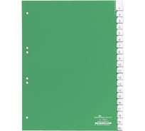 Разделитель DURABLE с табуляторами на 20 разделов, зеленый 622305