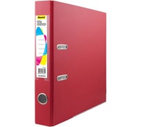 Папка-регистратор Silwerhof 355020-04 A4, 50 мм, ПВХ/бумага, красный, металлическая окантовка, сборная, сменный карман на корешке 417263