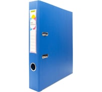 Папка-регистратор Silwerhof A4, 50 мм, двустороннее ПВХ, синий, металлическая окантка, сборная, 2 шт. 2022105
