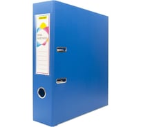 Папка-регистратор Silwerhof A4, 75 мм, двустороннее ПВХ, синий, металлическая окантка, сборная, 2 шт. 2022107
