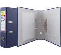 Папка-регистратор Silwerhof A4, 75 мм, ПВХ/бумага, синий, без окантки, сборная, 2 шт. 2013383