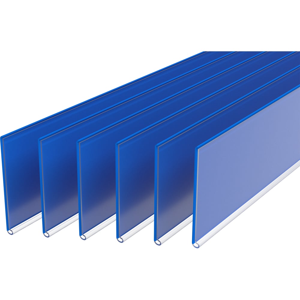 Самоклеющийся ценникодержатель ПК МАГС DBR39 1000 мм синий 10 шт в ...