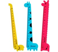 Линейка Silwerhof Zoo 160188 пластик, длина 15 см 1154788