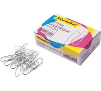 Скрепки Silwerhof 491038 металл, оцинкованные, 33 мм, 100 шт., картонная коробка 1192343